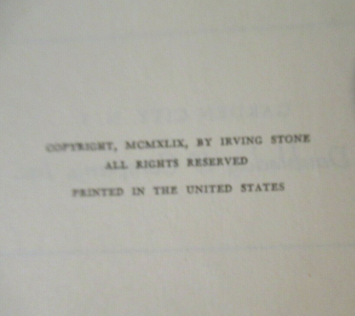 THE PASSIONATE JOURNEY, Irving Stone (1949).