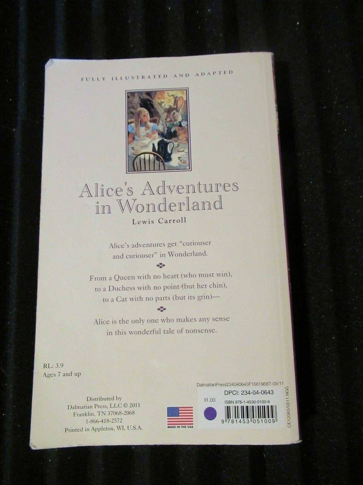 Alice's Adventures in Wonderland, Lewis Carroll (2011) Dalmation Press.
