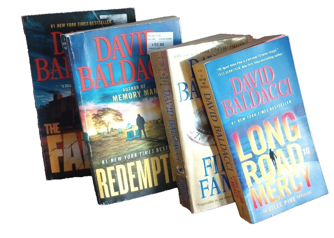 David Baldacci  4 Book Bundle Paperback Fiction the fallen redemption