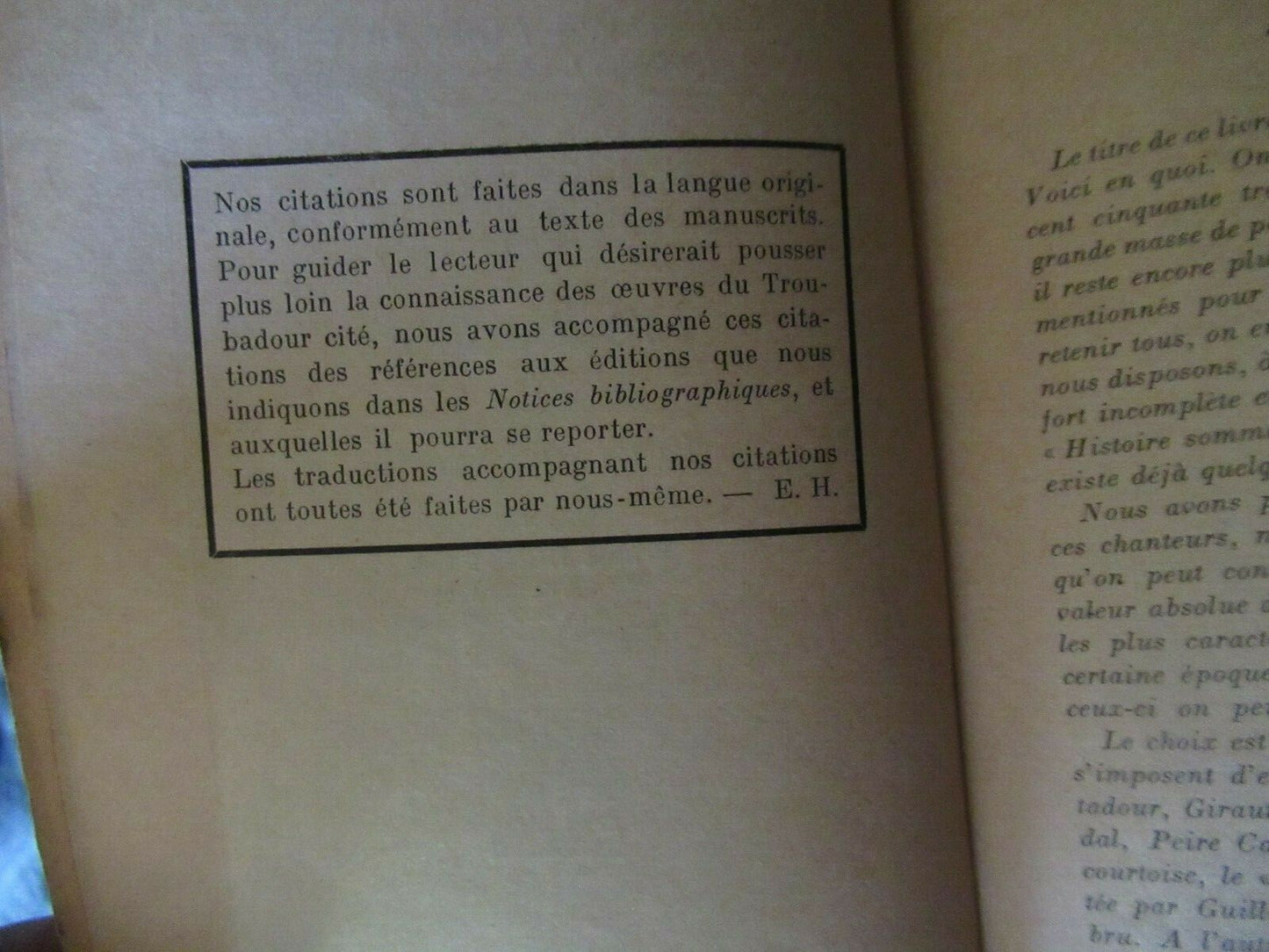 Les Troubadours, Ernest Hoepffner (1955) paperback