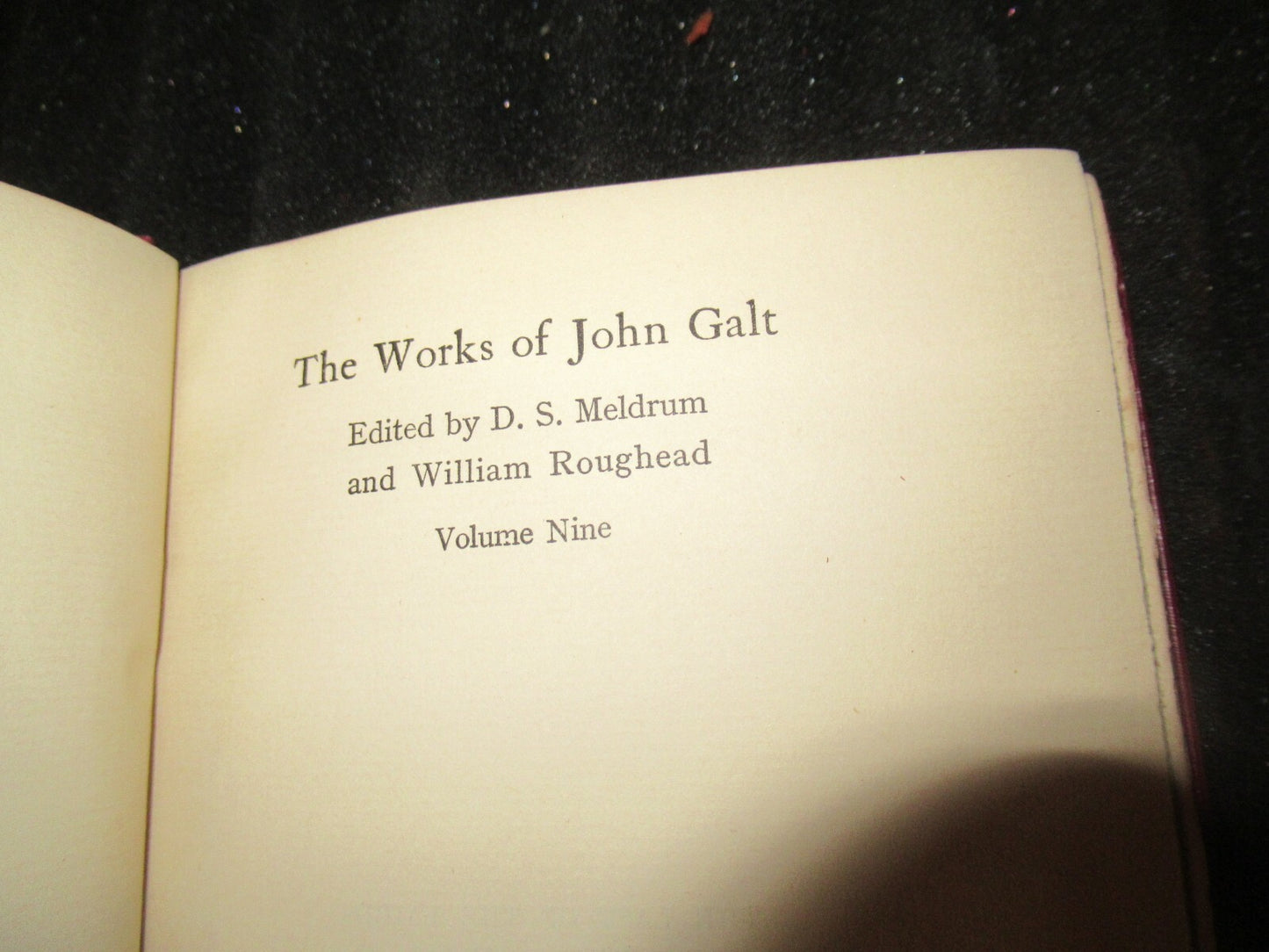 THE WORKS OF JOHN GALT: THE LAST OF THE LAIRDS  (1936) Vol:9