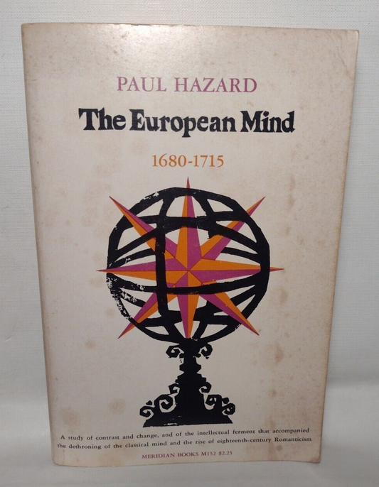 The European Mind 1680-1715 (1963 Paperback) -1st Meridian Print -Europe History