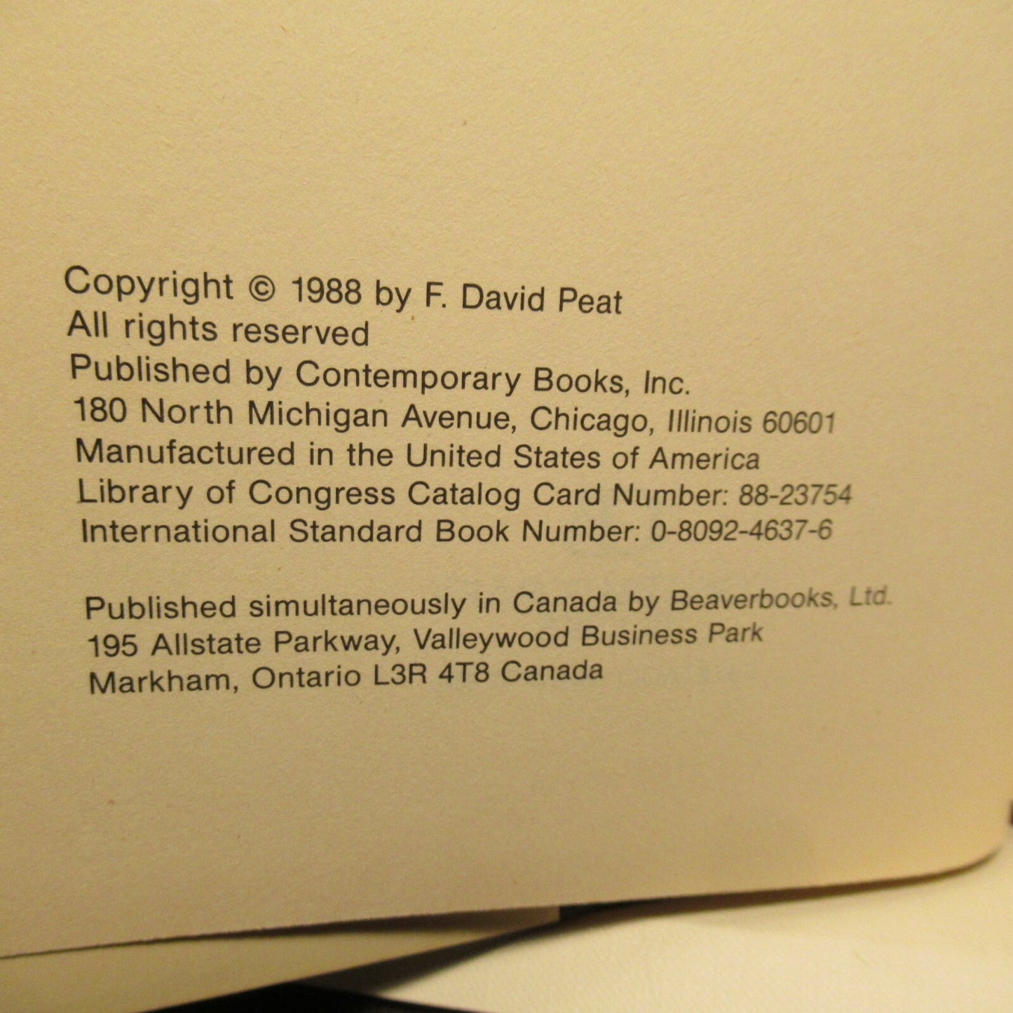 SUPERSTRINGS AND THE SEARCH FOR THE THEORY OF EVERYTHING by E. David Peat -1989