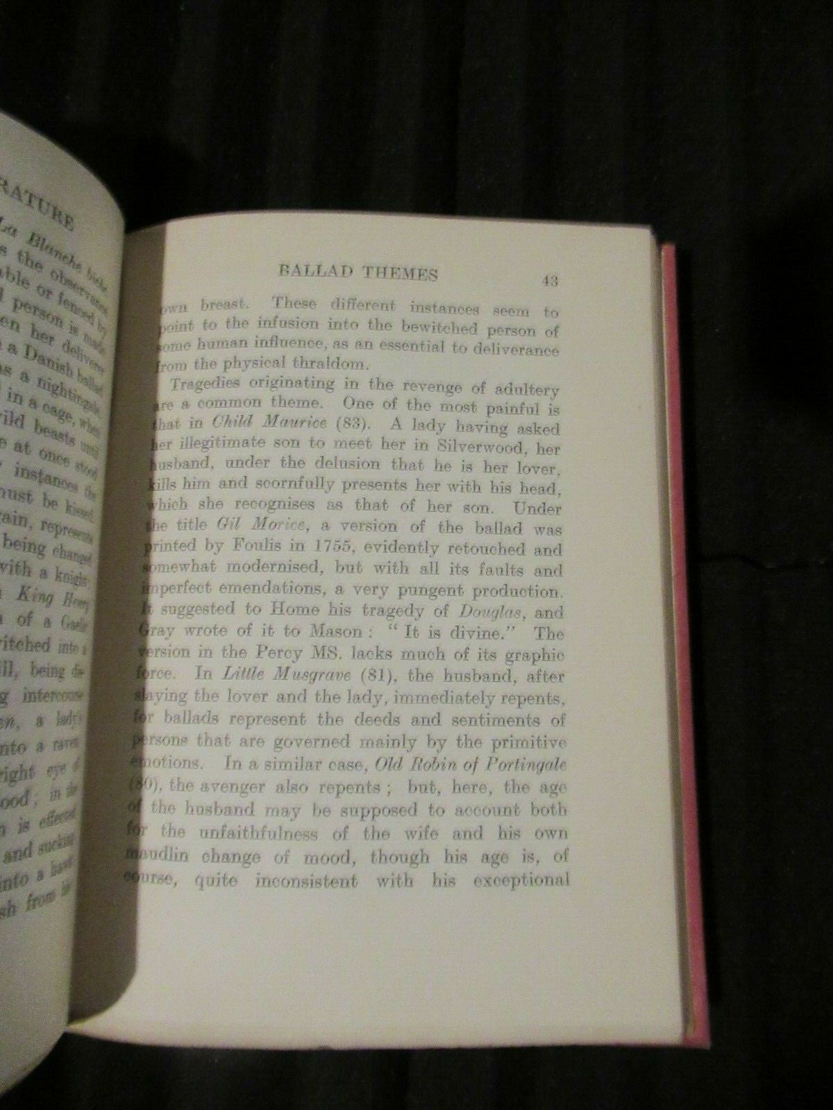 THE BALLAD IN LITERATURE, T.F. HENDERSON, (1912) antique