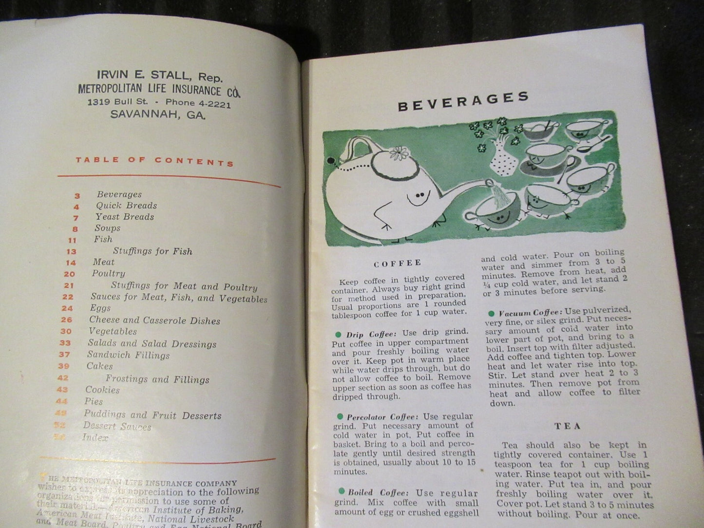 METROPOLITAN COOKBOOK, Nov 1953 Edition vintage