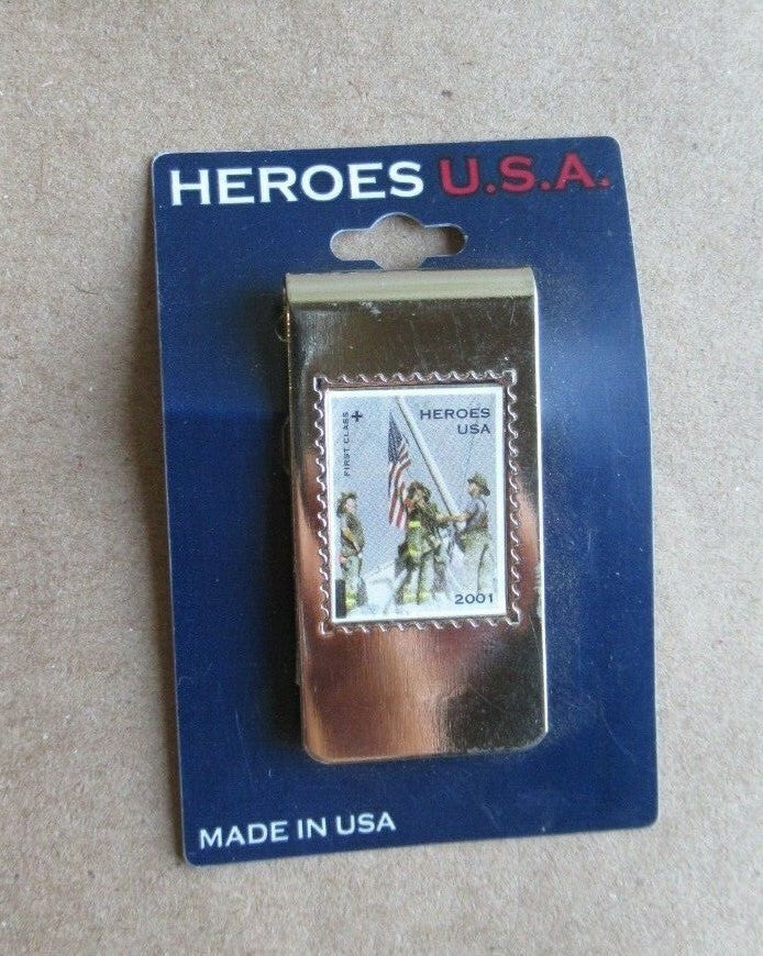 HEROES U.S.A. 2001 U.S. Postal Service Commemorative Money Clip
