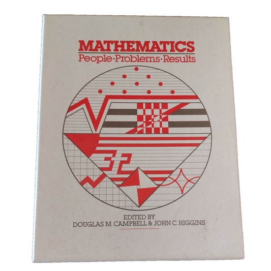 Mathematics: People, Problems, Results 3 Vol Set with Case exlibris G.H. Hahne .