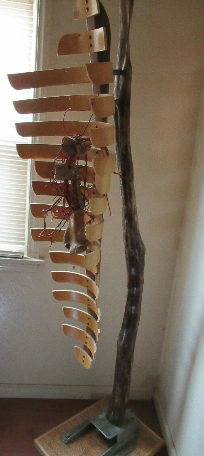 Sculpture The Darkened Catharsis Sculpture by C.R. Erskine hybrid wood bone 2018