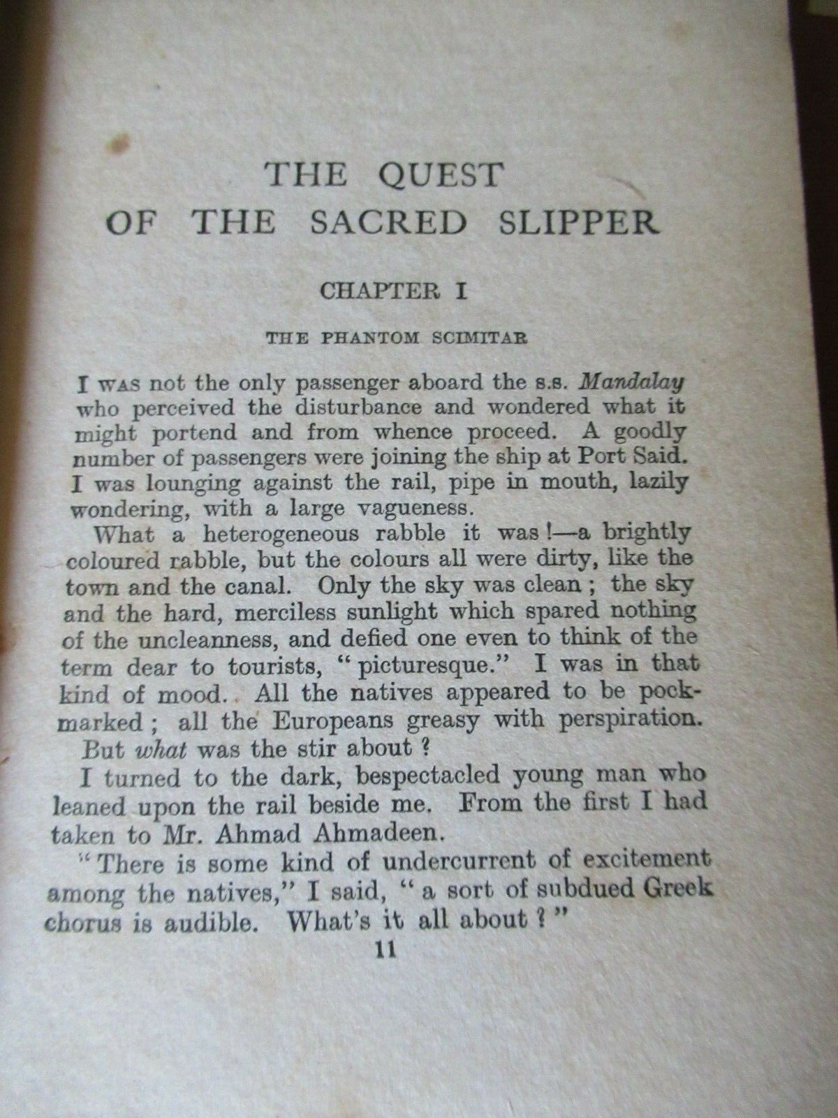 The Quest of the Sacred Slipper, Sax Rohmer (1926) hardcover