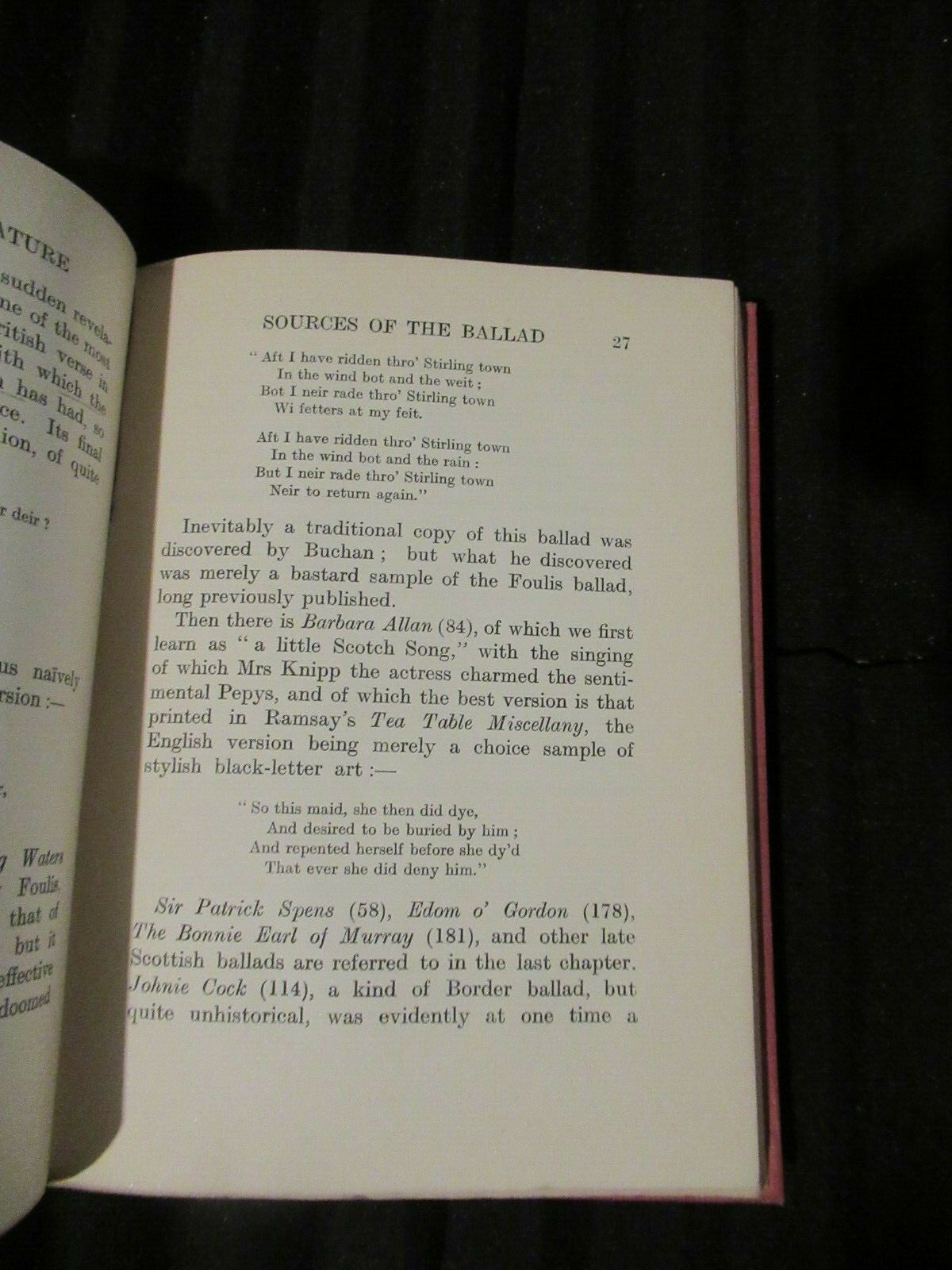 THE BALLAD IN LITERATURE, T.F. HENDERSON, (1912) antique