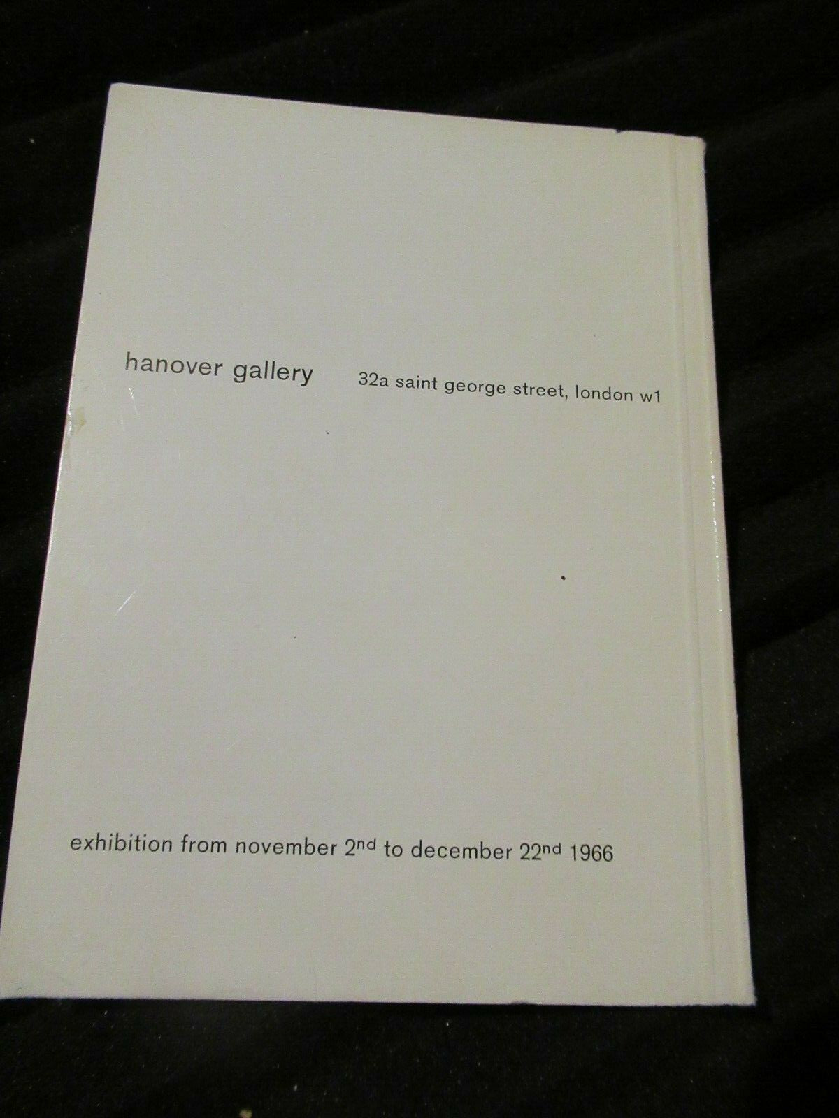 MAX BILL, Hanover Gallery Leaflet book from nov/dec 1966 Exhibition (Rare).