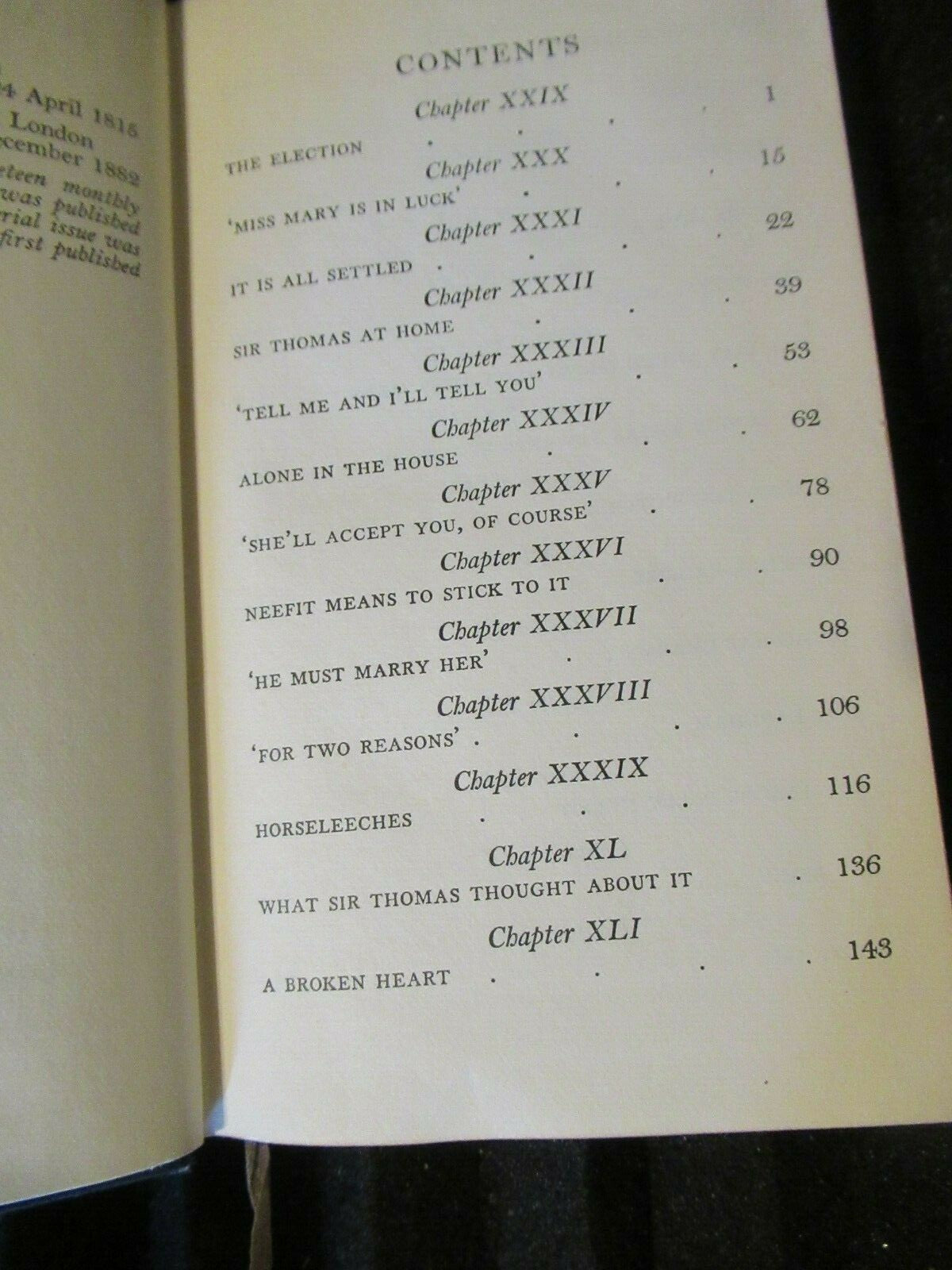 RALPH THE HEIR, Anthony Trollope 1939 Vol. 2 HC