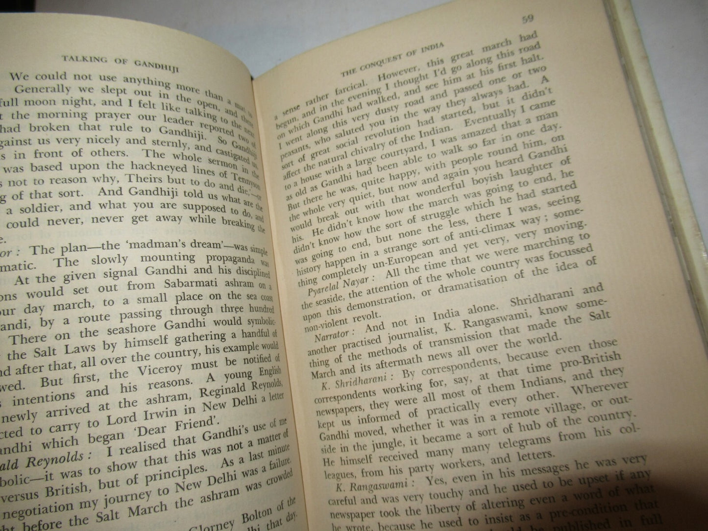 Talking Of Gandhiji by Francis Watson -1957 1st Edition -Vintage Hardcover