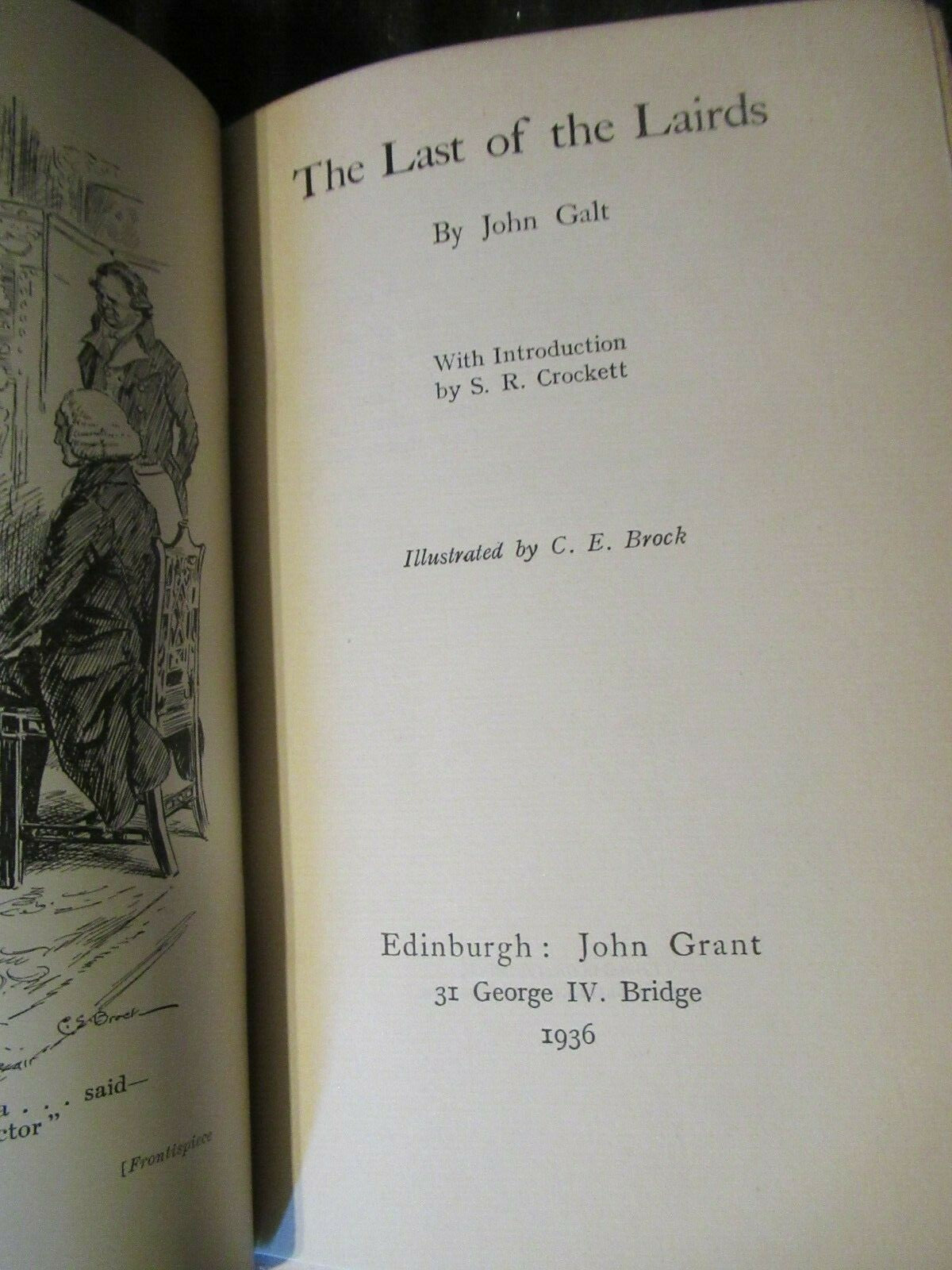 THE WORKS OF JOHN GALT: THE LAST OF THE LAIRDS  (1936) Vol:9