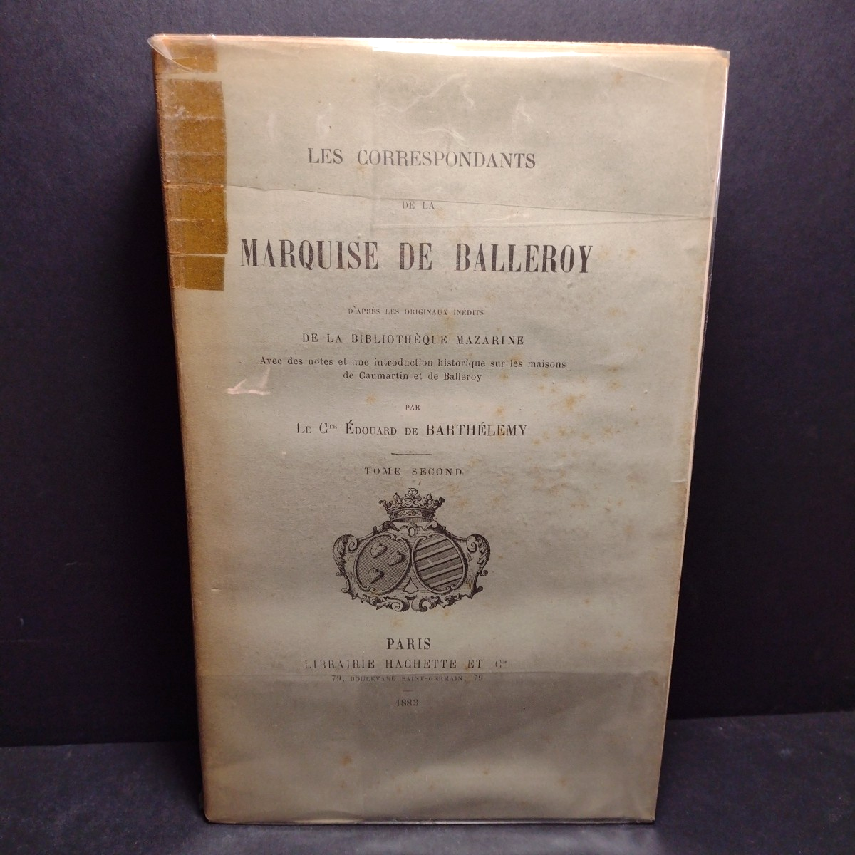 Les Correspondants De La Marquise De Balleroy, Tomes 1&2 1883 French Paperbacks