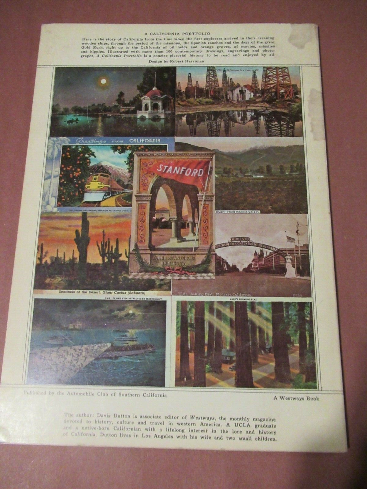 A California Portfolio, The Golden State  In Words and Pictures, D. Dutton