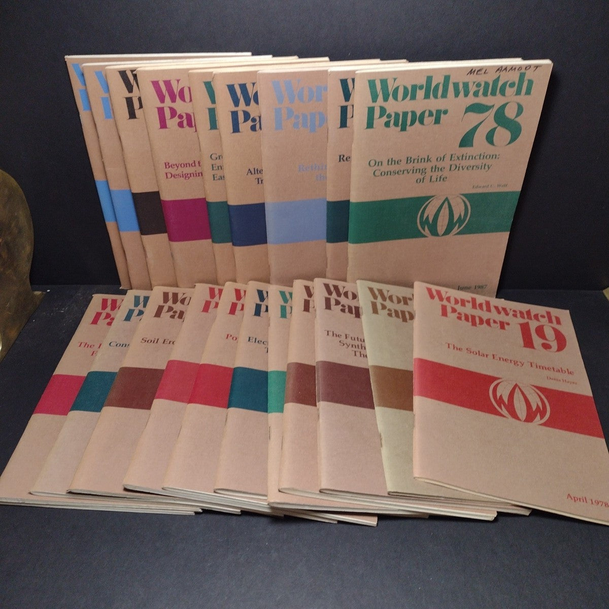 Worldwatch Paper, Lot of 21 Issues 1978-1992, Sustainability Politics Population