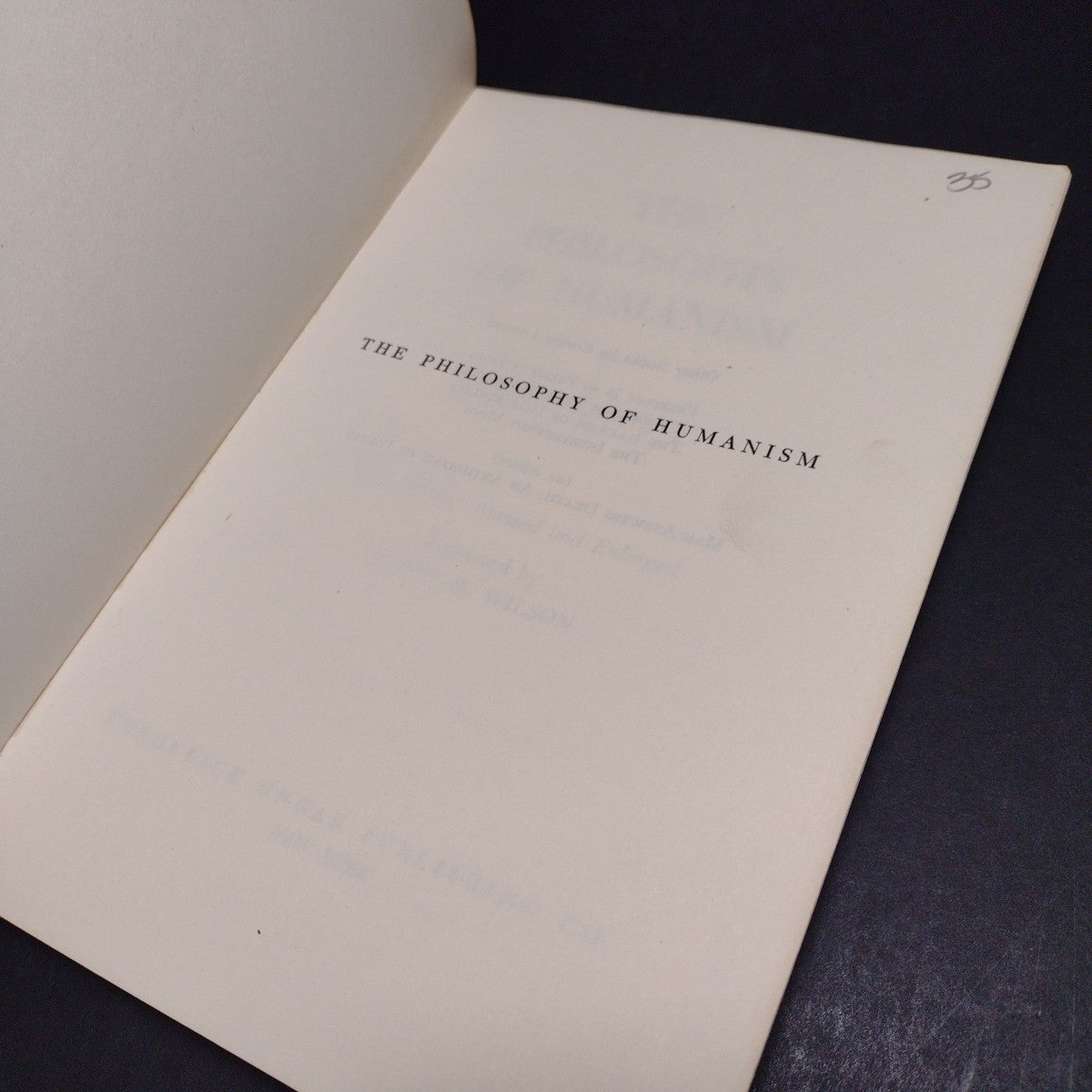 The Philosophy of Humanism by Corliss Lamont -Paperback 1967 5th Edition Revised