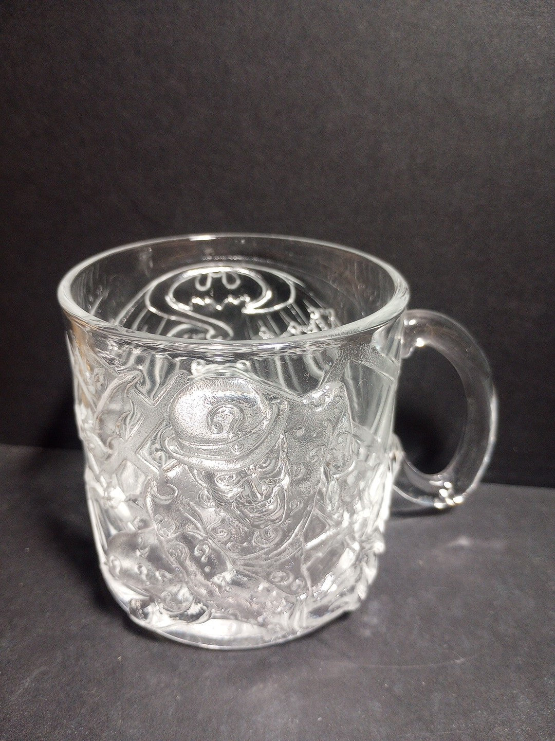 THE RIDDLER Mug Clear Glass McDONALDS DC Comics Batman Forever 1995 COLLECTIBLE