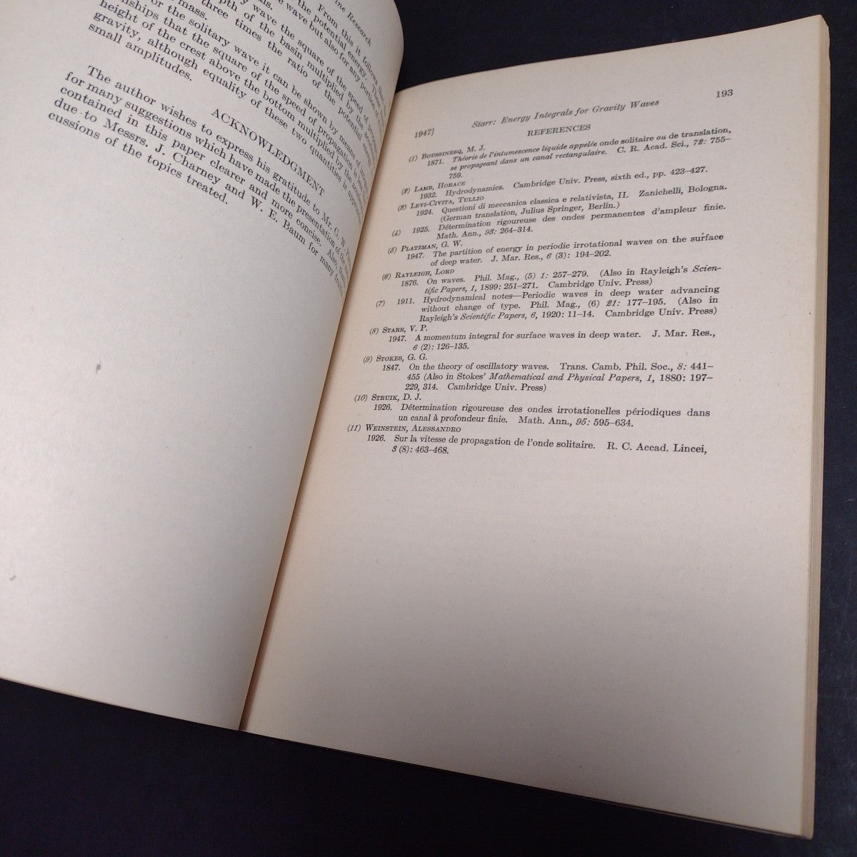 Journal of Marine Research Volume VI, 1947 #3 -Paperback Ex Libris