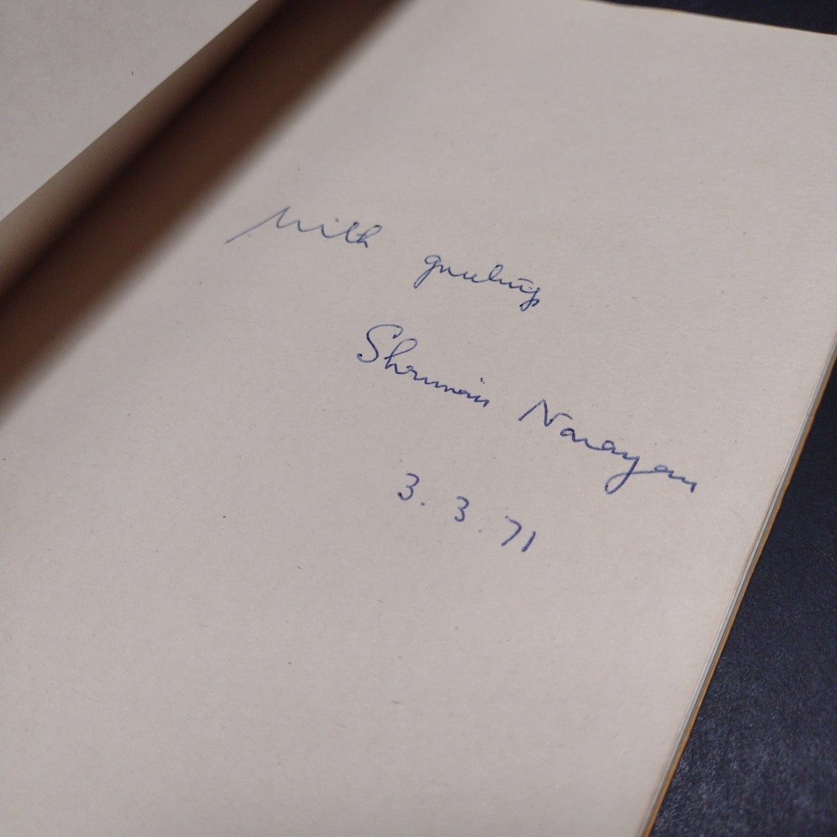 Gandhi: The Man and His Thought by Shriman Narayan -1969 Signed Paperback