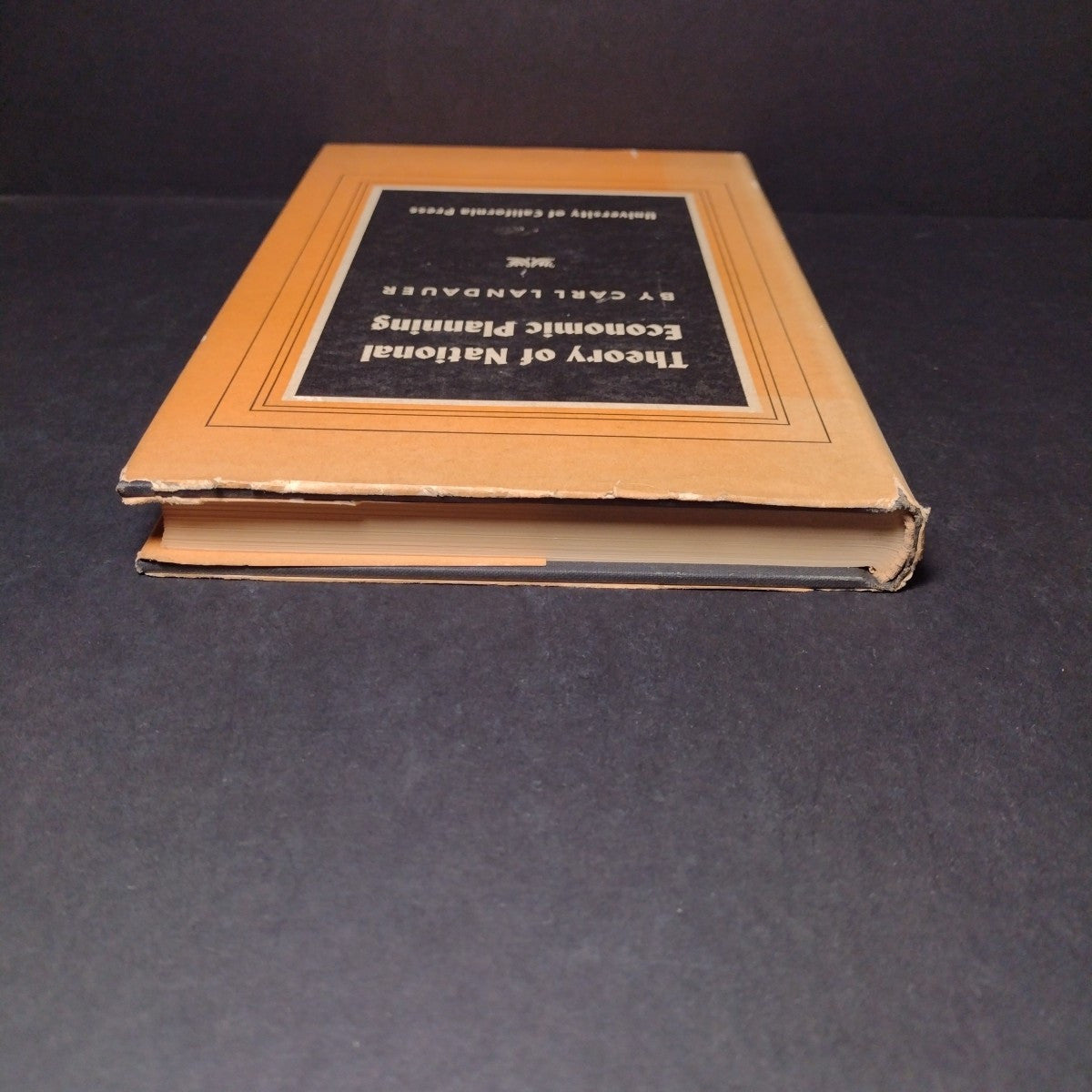 Theory of National Economical Planning by Carl Landauer -1944 Hardcover