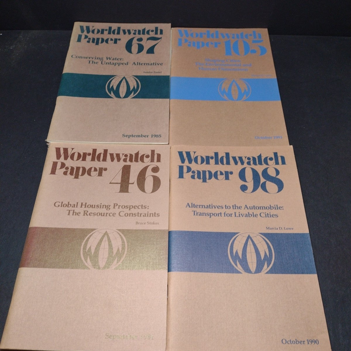 Worldwatch Paper, Lot of 21 Issues 1978-1992, Sustainability Politics Population