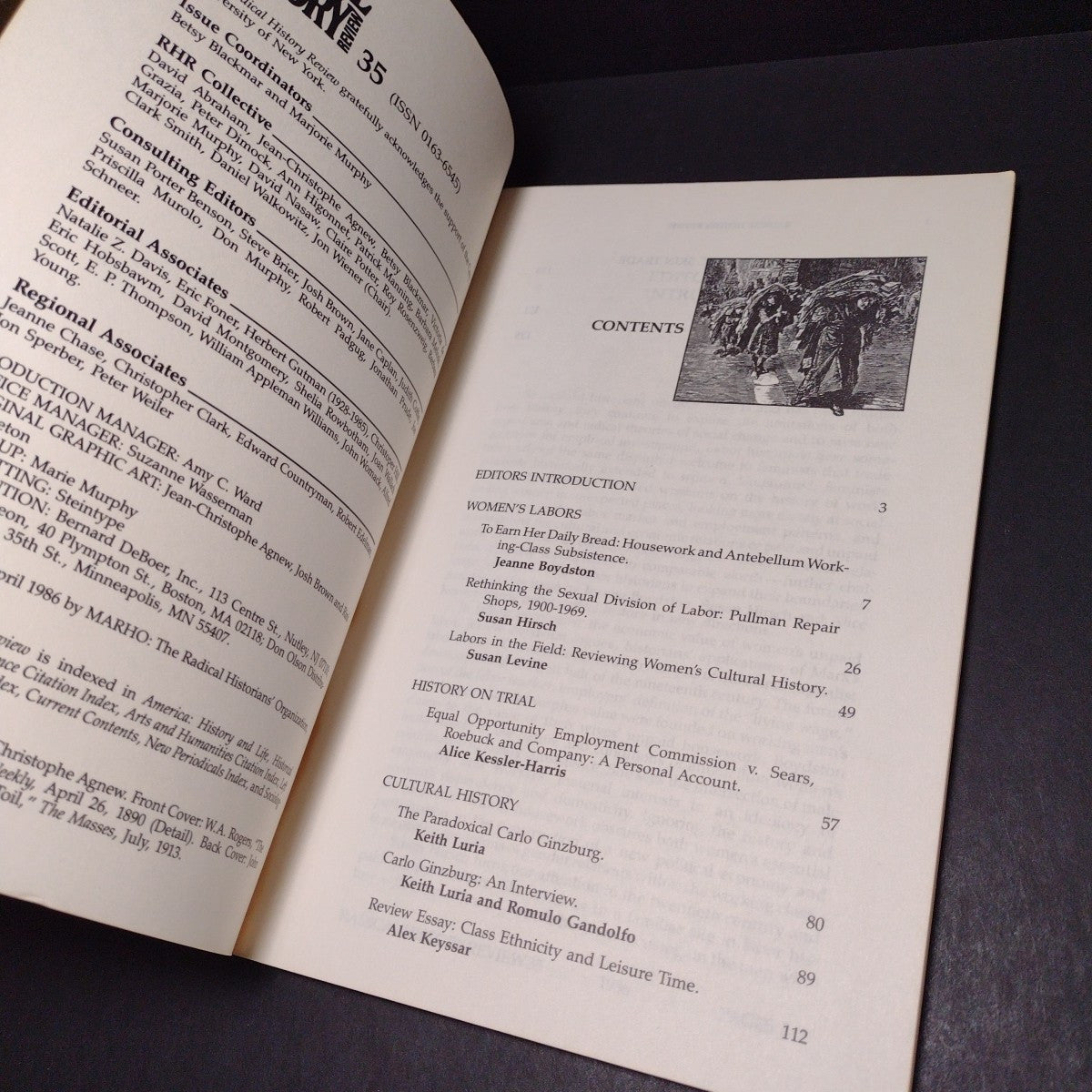 Radical History Review: Women's Labors -Paperback 1986
