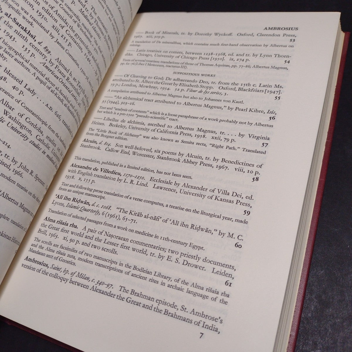 Bibliography of English Translations From Medieval Source, 1943-1967 -1974 HC