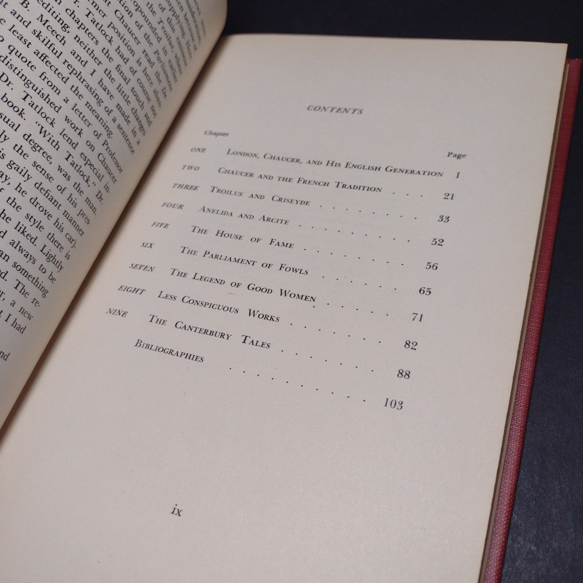 The Mind and Art of Chaucer by J. S. P. Tatlock -Hardcover 1950