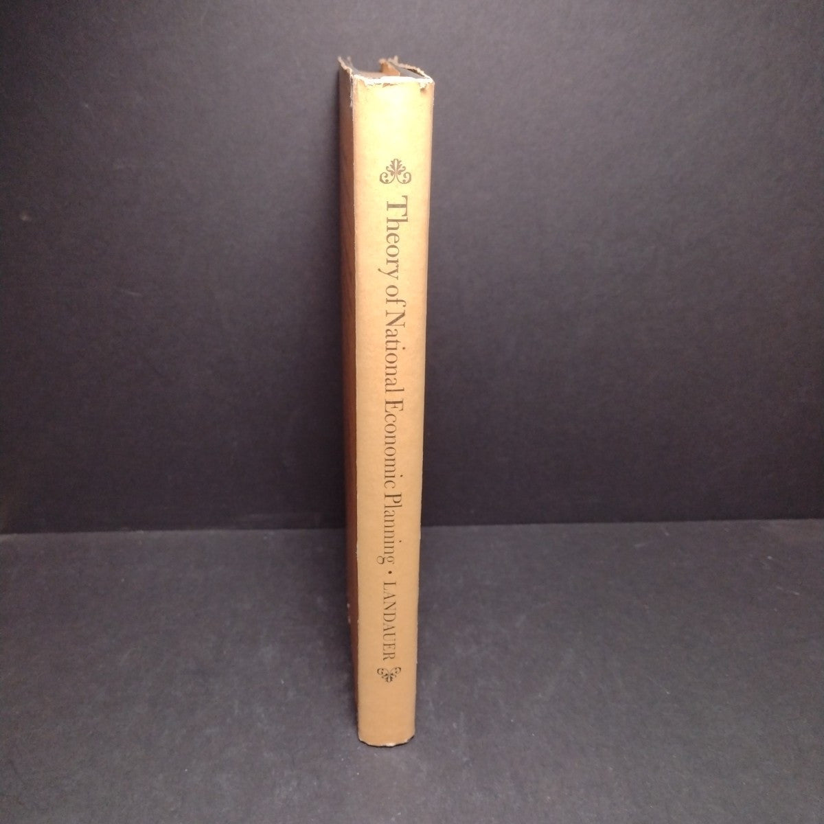 Theory of National Economical Planning by Carl Landauer -1944 Hardcover