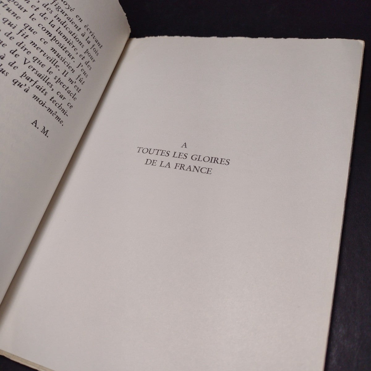 Le Poeme De Versailles, Andre Maurois -1954 French Paperback