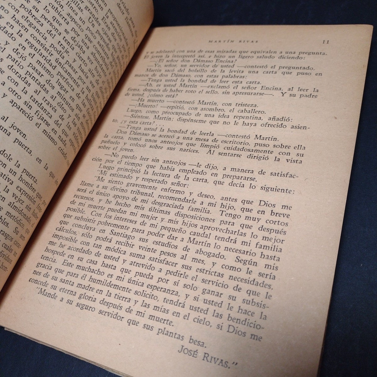 Martin Rivas, A. Blest Gana -1943 Spanish Paperback, Editorial Orbe