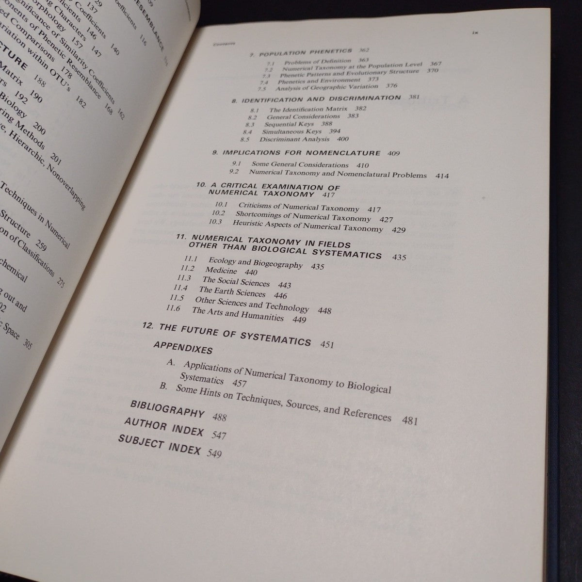 Numerical Taxonomy by Peter Sneath -1973 Hardcover