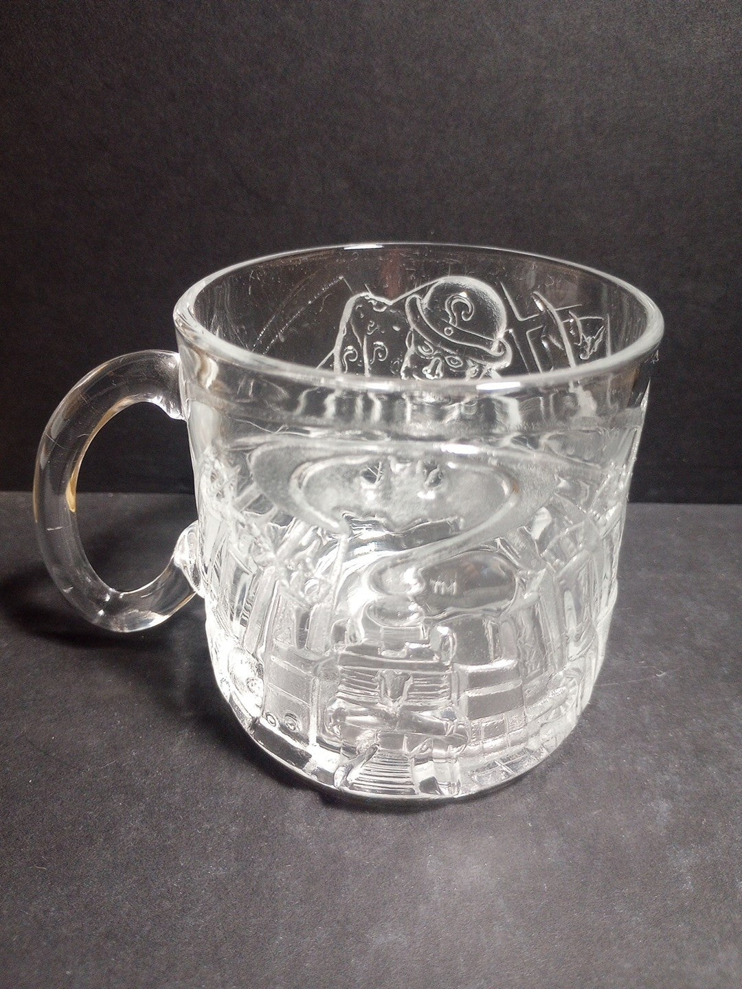 THE RIDDLER Mug Clear Glass McDONALDS DC Comics Batman Forever 1995 COLLECTIBLE