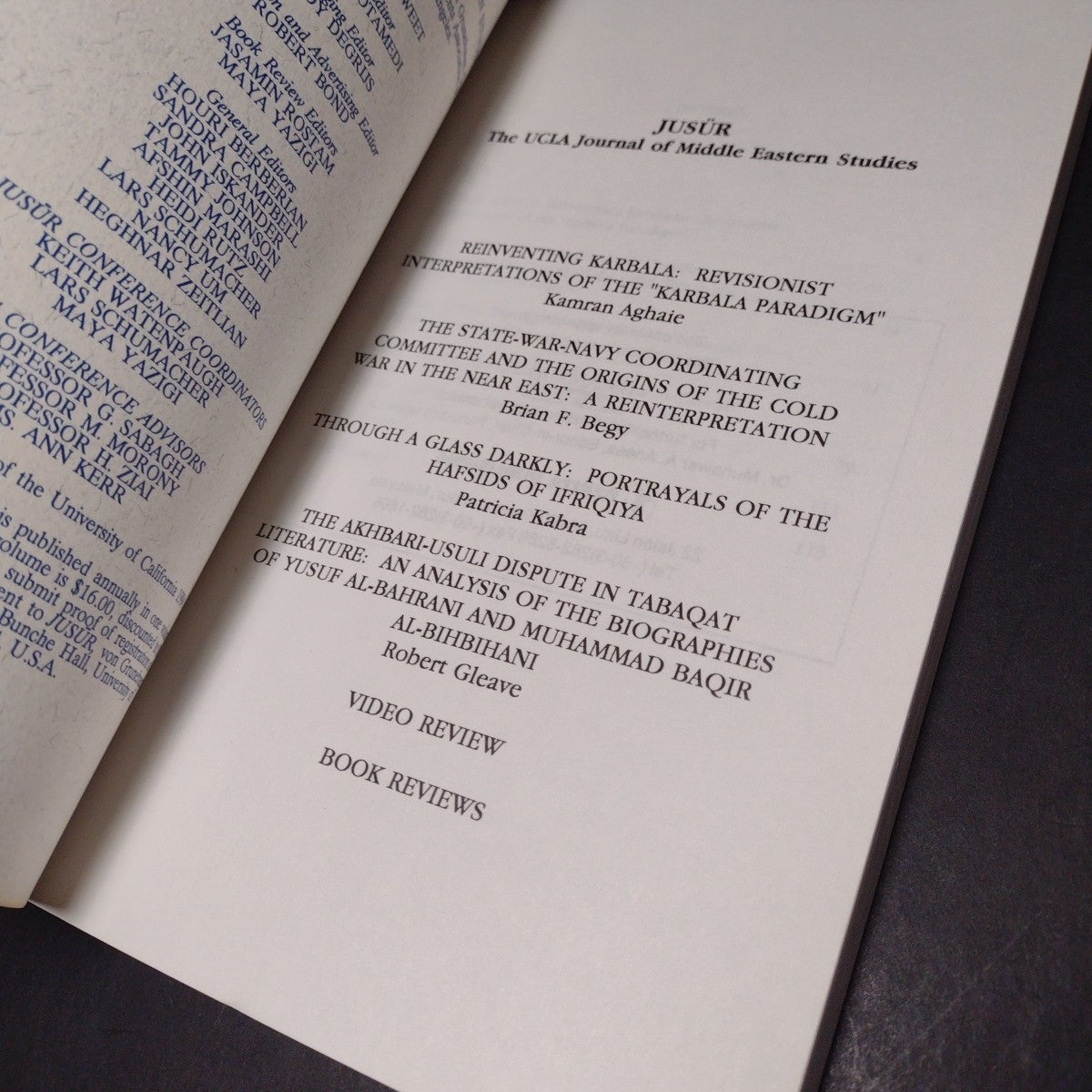 JUSUR: The UCLA Journal of Middle Eastern Studies Volume 10 1994