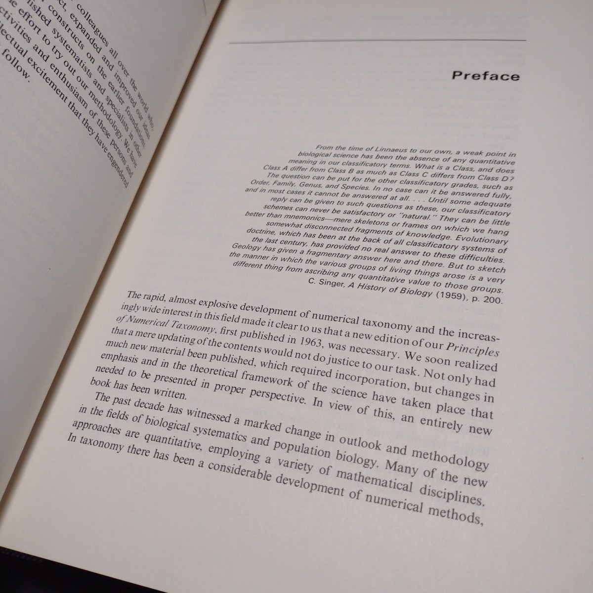 Numerical Taxonomy by Peter Sneath -1973 Hardcover