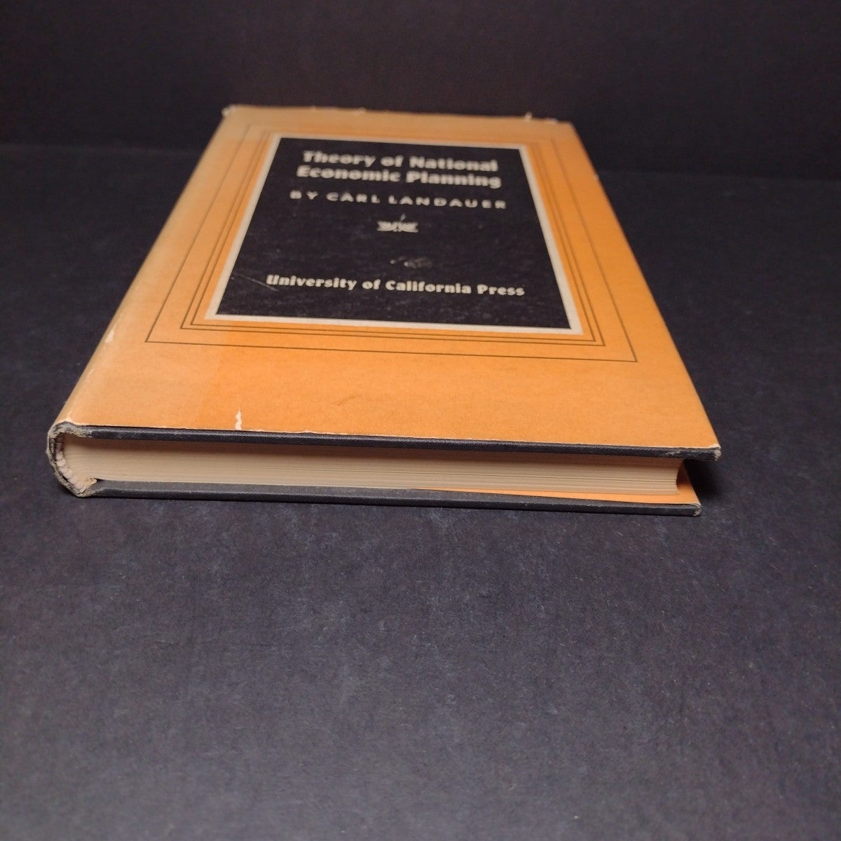 Theory of National Economical Planning by Carl Landauer -1944 Hardcover