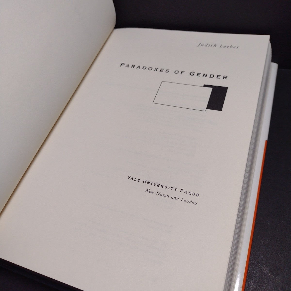 Paradoxes of Gender by Judith Lorber -1994, Hardcover