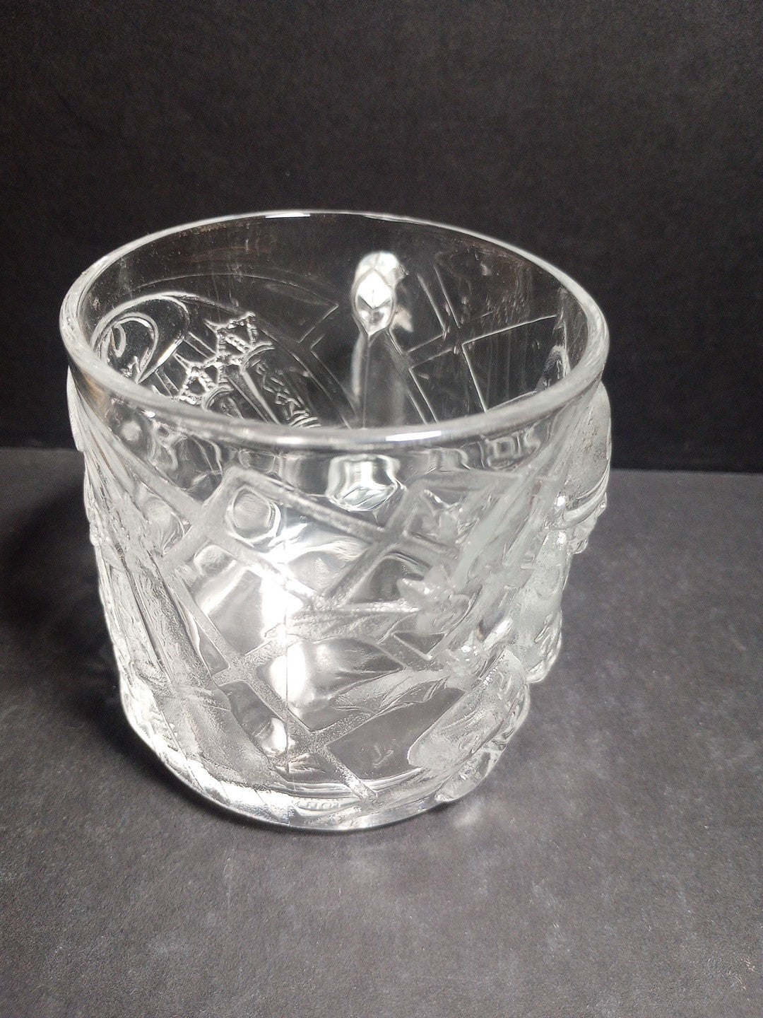 THE RIDDLER Mug Clear Glass McDONALDS DC Comics Batman Forever 1995 COLLECTIBLE