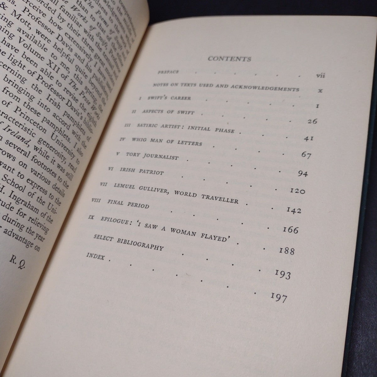 Swift: An Introduction by Ricardo Quintana -1955 Hardcover, Literary Criticism
