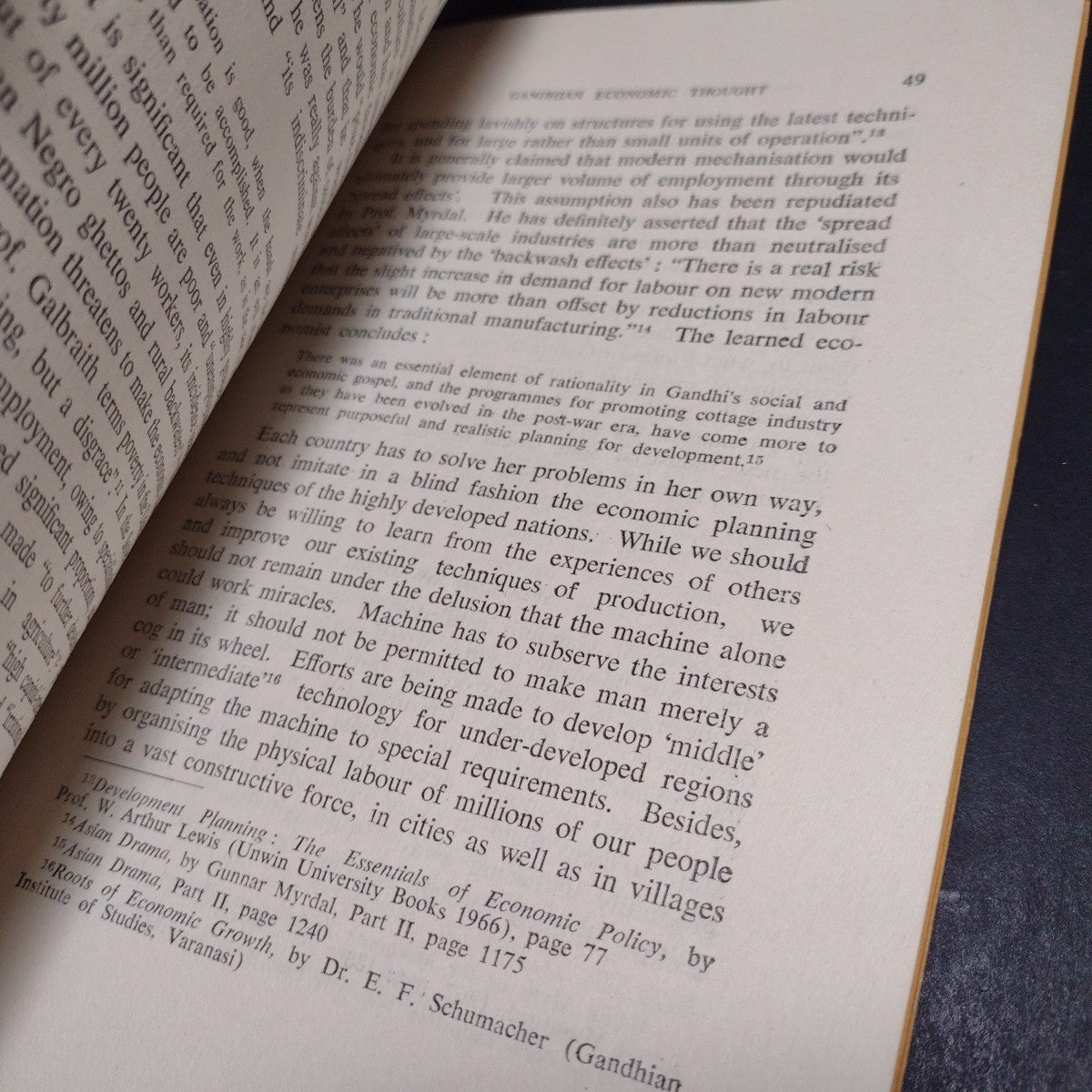 Gandhi: The Man and His Thought by Shriman Narayan -1969 Signed Paperback