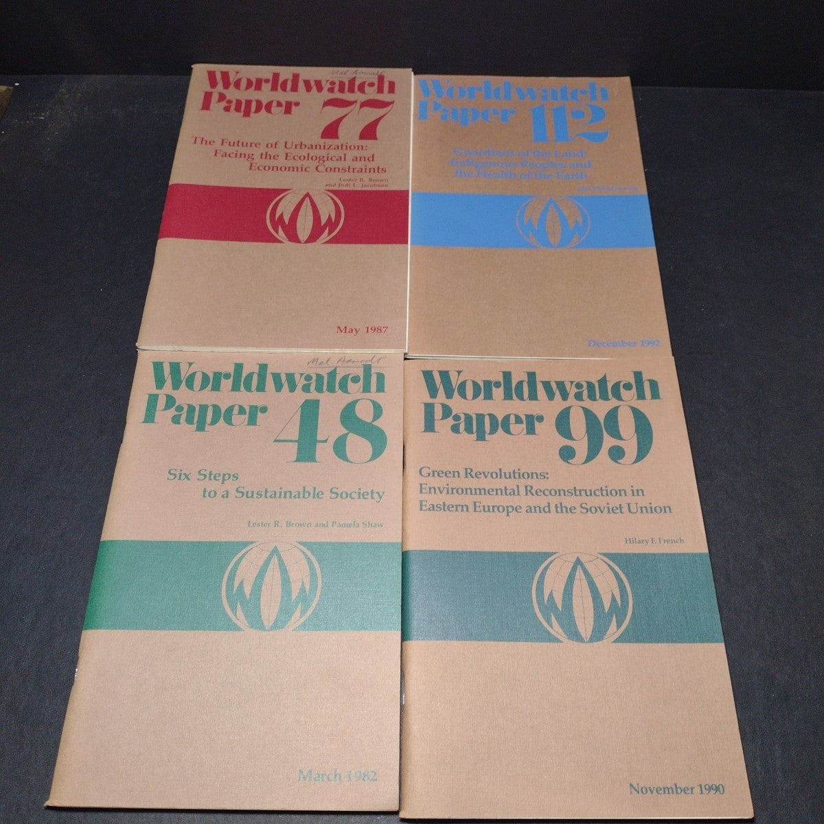 Worldwatch Paper, Lot of 21 Issues 1978-1992, Sustainability Politics Population