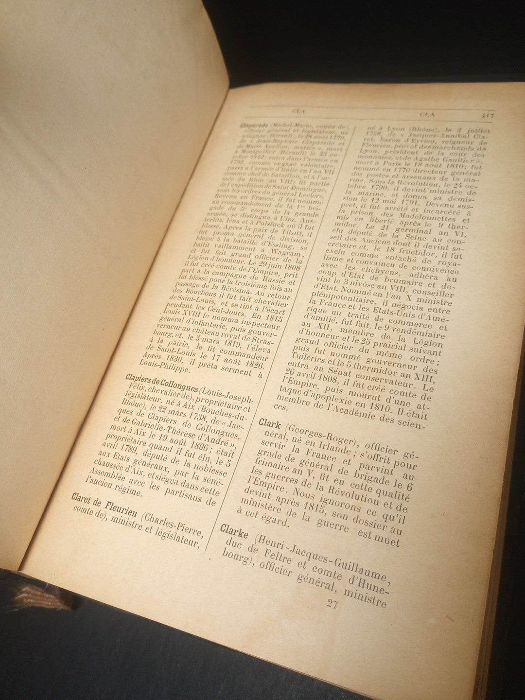 1898 Historical and biographical dictionary of the Revolution and the Empire
